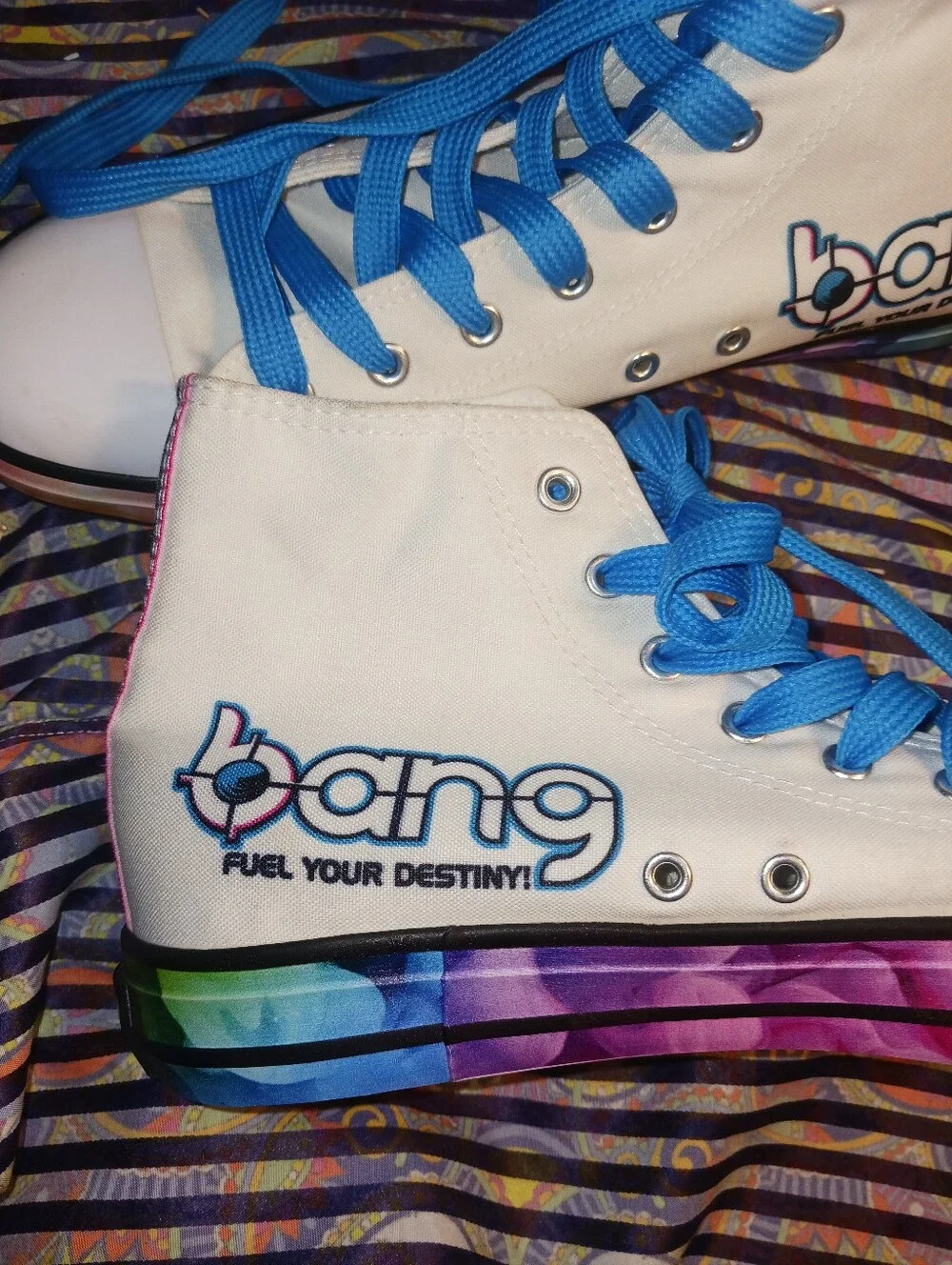 Bang Special Edition High Top Sneakers W 10 Mens 8 80s Tutti Frutti Color Blast